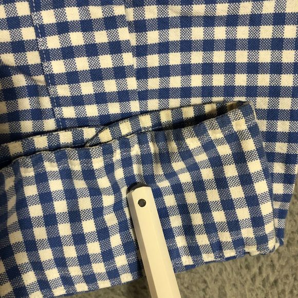 Polo Ralph Lauren Shirt Men Extra Large Blue Checker Button Up Preppy Custom Fit - Picture 2 of 10